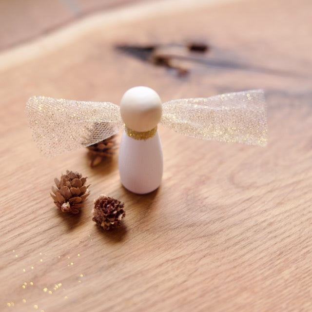 Petit kit de pâte à modeler "Ange", peint à la main