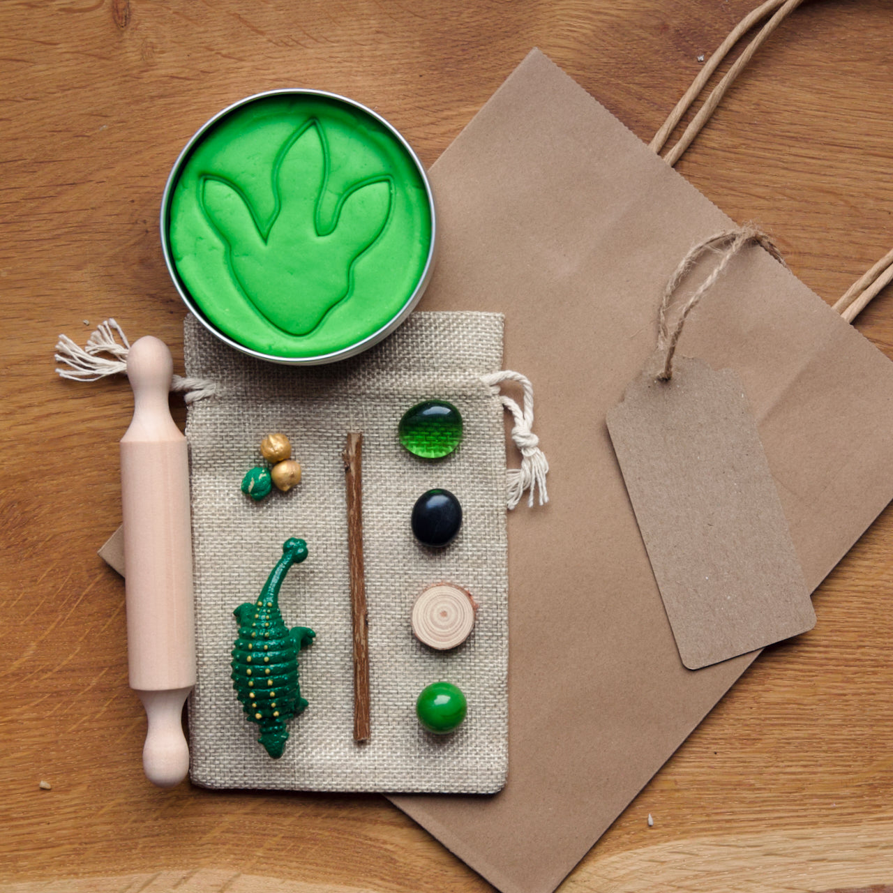 Mini kit de pâte à modeler "Dinosaures"