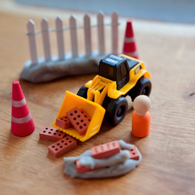 Petit kit de pâte à modeler "Chantier"