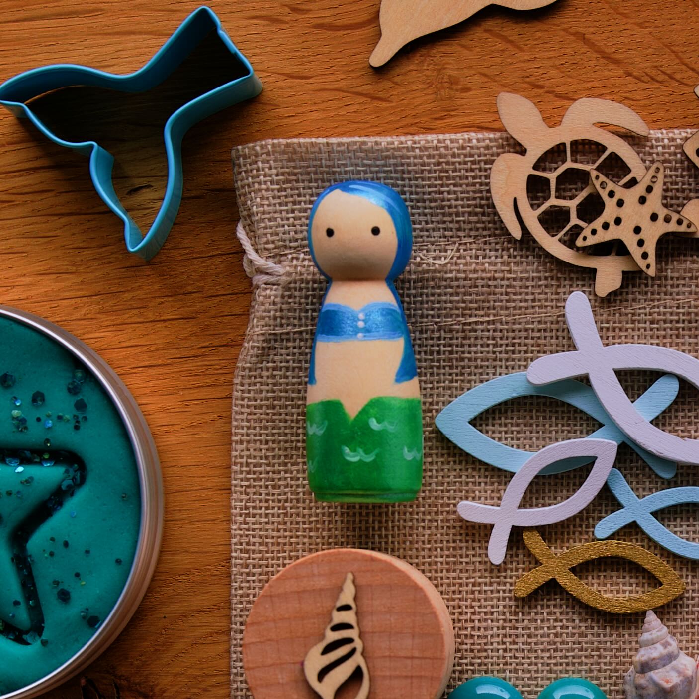 Kit de pâte à modeler "Sirène"