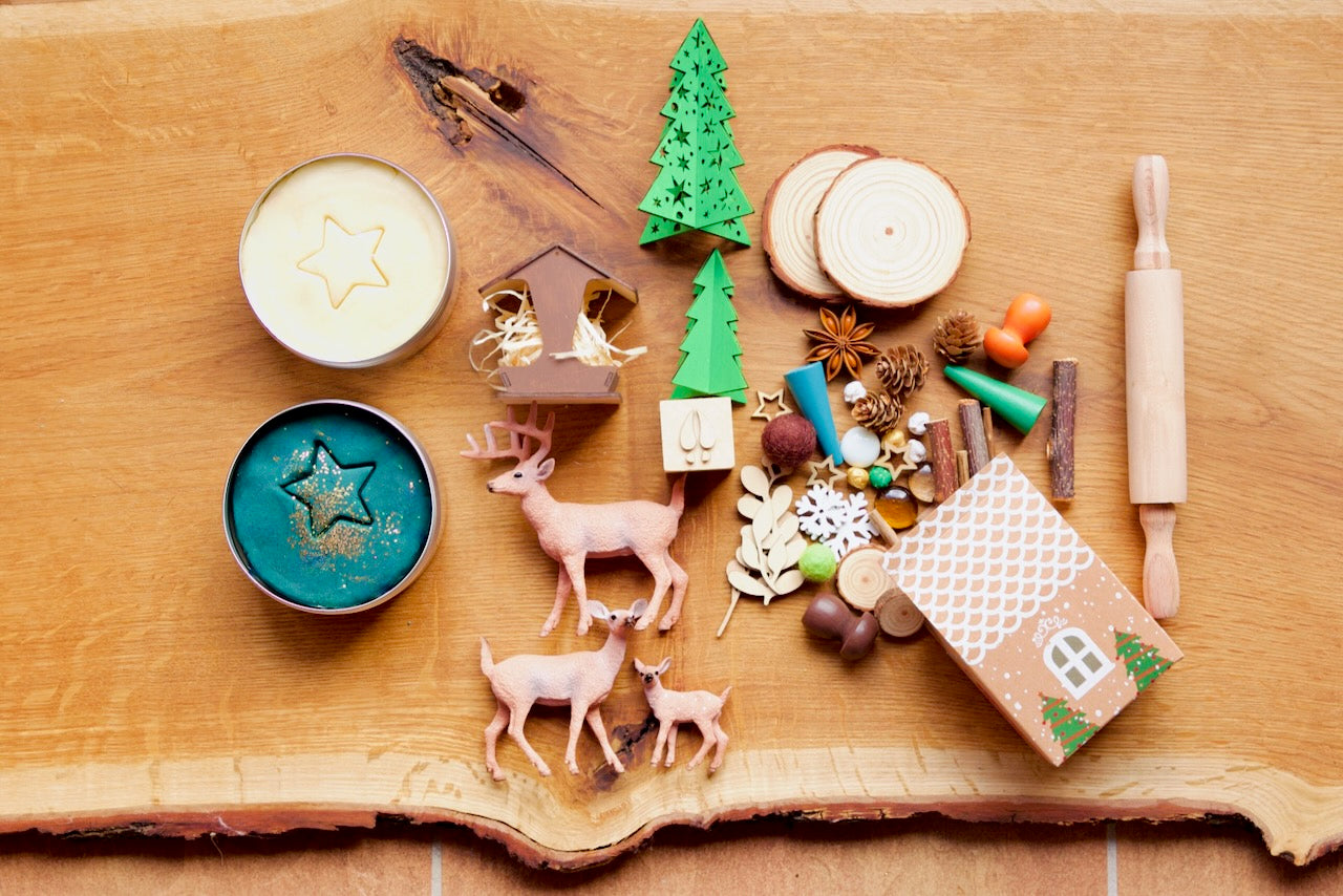 Kit de pâte à modeler "Famille de cerfs"