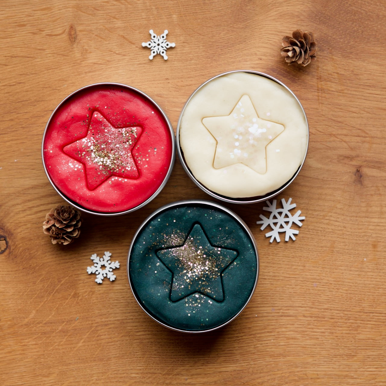 Set de pâte à modeler Trio de Noël classique