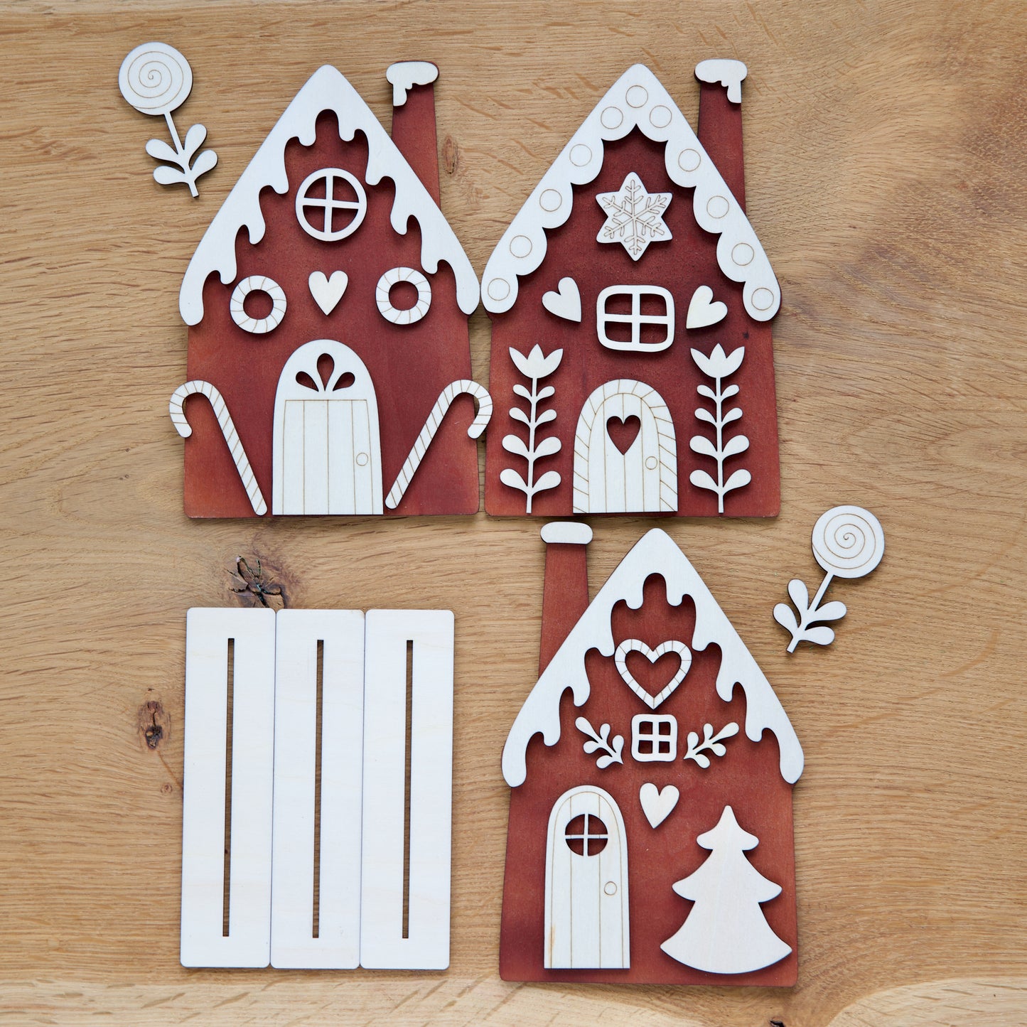 Kit de peinture "Maisons de pain d'épices"