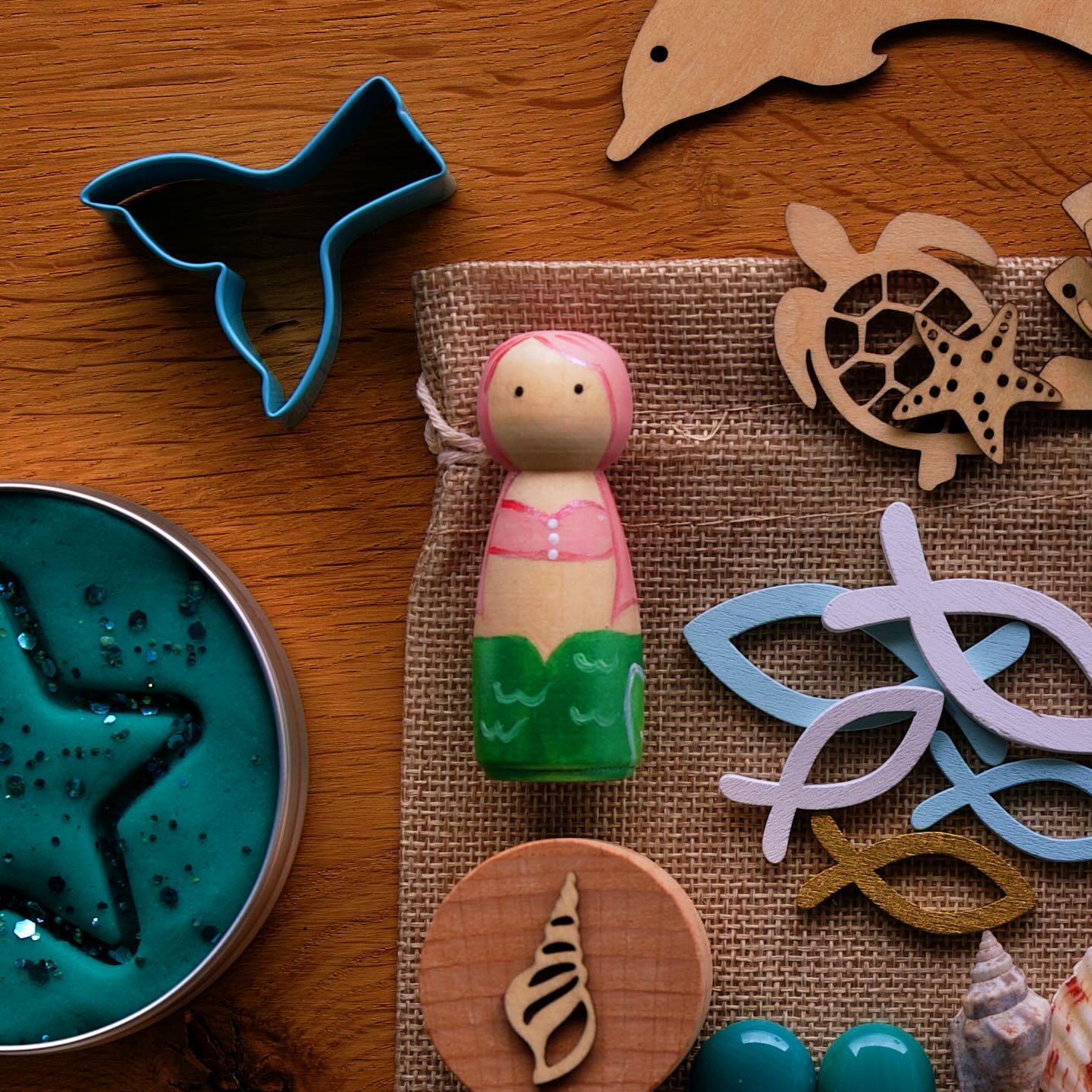 Kit de pâte à modeler "Sirène"