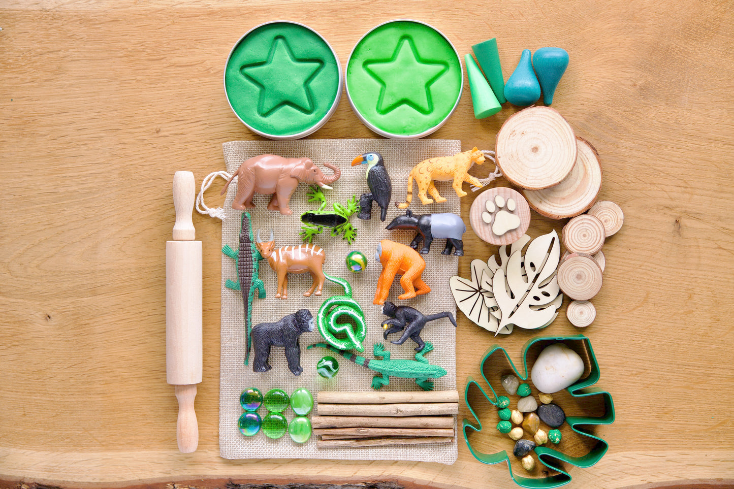 Kit de pâte à modeler "Forêt Tropicale"