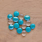 Galets en verre "Eau Turquoise"