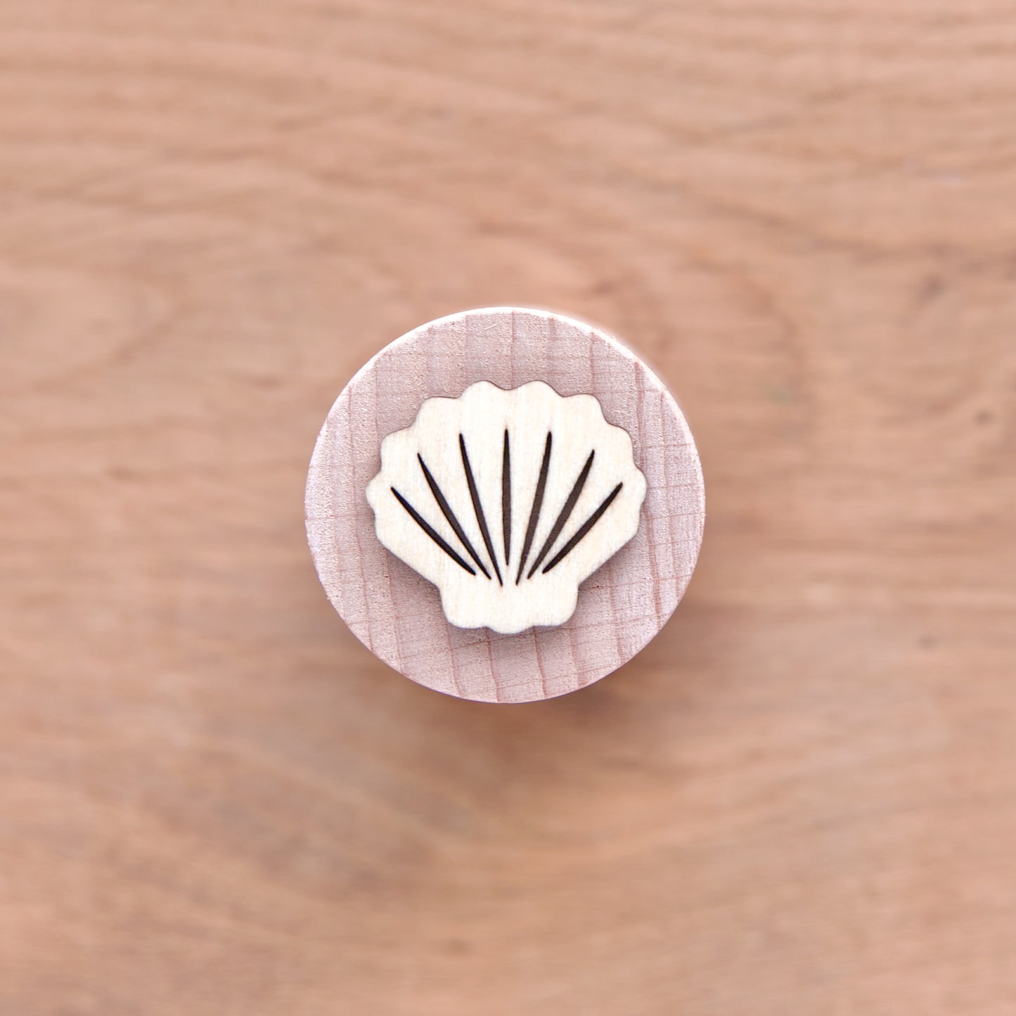 Tampon en bois "Coquillages"