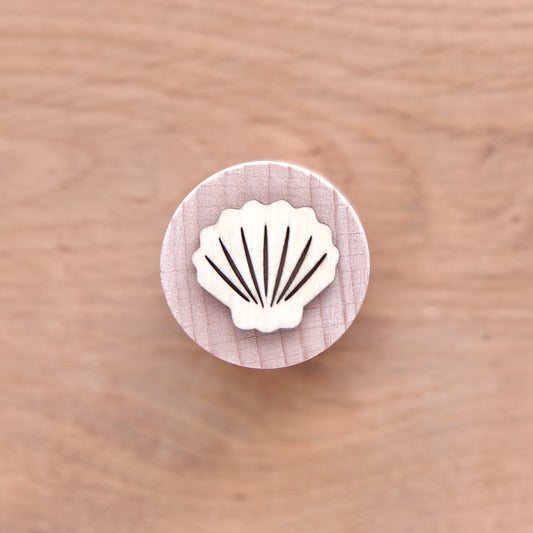 Tampon en bois "Coquillages"