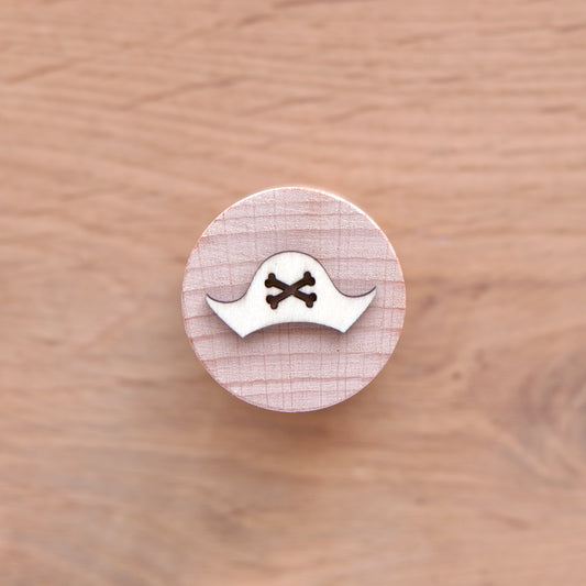 Tampon en bois sur le thème des pirates
