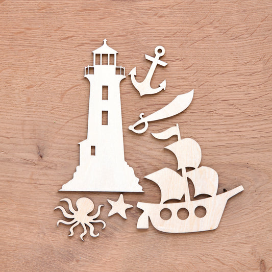 Accessoires de jeu en bois "Pirate"