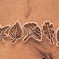 Set 5 emporte‑pièces feuilles