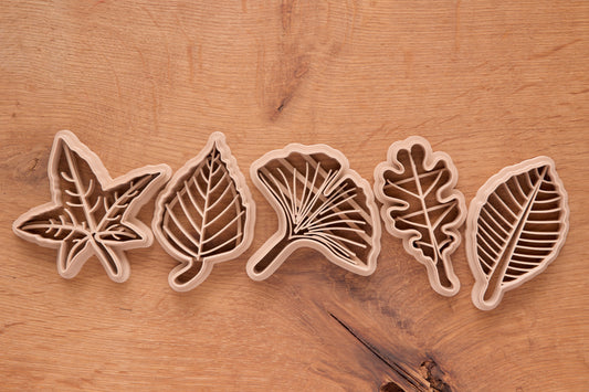 Set 5 emporte‑pièces feuilles