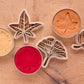 Set 5 emporte‑pièces feuilles